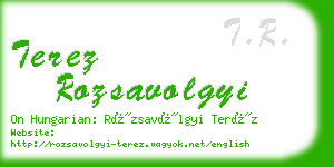 terez rozsavolgyi business card